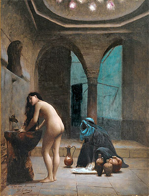 Maurisches Bad (Badende türkische Frau), c.1870 von Gerome | Gemälde-Reproduktion