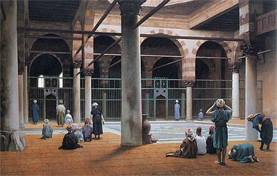 Interior of a Mosque, c.1890/99 | Gerome | Gemälde Reproduktion