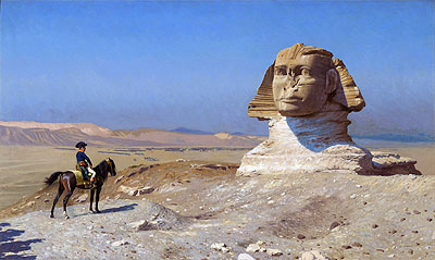 Napoleon Bonaparte vor der Sphinx | Gerome | Gemälde Reproduktion