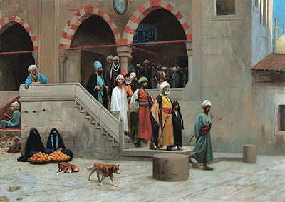 Verlassen der Moschee | Gerome | Gemälde Reproduktion