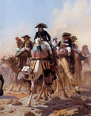 Napoleon and His General Military Staff in Egypt (Detail), 1867 | Gerome | Gemälde Reproduktion