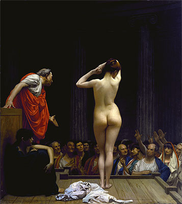 A Roman Slave Market, c.1884 | Gerome | Gemälde Reproduktion