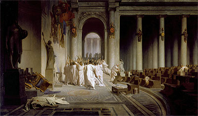 The Death of Caesar, c.1859/67 | Gerome | Gemälde Reproduktion