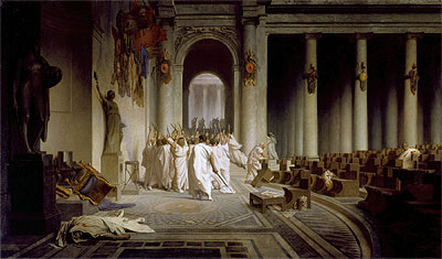 The Death of Caesar, c.1859/67 by Gerome | Painting Reproduction