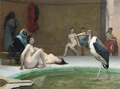 Moorish Bath (Le Marabout), c.1889 | Gerome | Painting Reproduction
