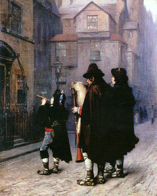 Pifferari in London, 1870 | Gerome | Painting Reproduction