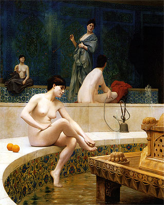 Bathers of the Harem | Gerome | Painting Reproduction