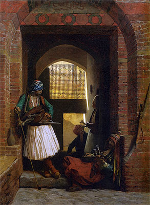 Arnauts of Cairo at the Gate of Bab el Nasr, 1861 | Gerome | Gemälde Reproduktion