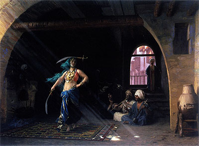 Dance of the Saber in a Cafe, 1876 | Gerome | Painting Reproduction