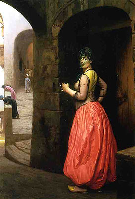 Woman from Cairo Smoking a Cigarette, 1882 | Gerome | Gemälde Reproduktion