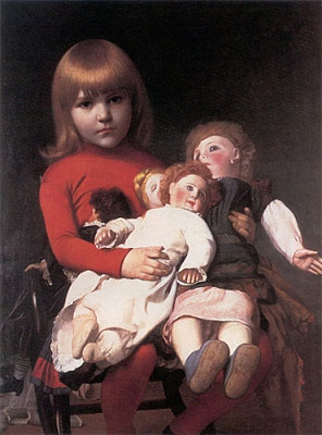 Madeleine Gerome und ihre Puppen | Gerome | Gemälde Reproduktion