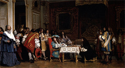 Louis XIV and Moliere, 1862 | Gerome | Painting Reproduction