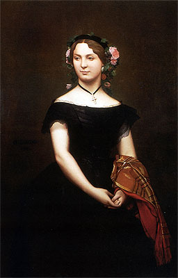 Portrait of Mademoiselle Durand, 1853 | Gerome | Gemälde Reproduktion