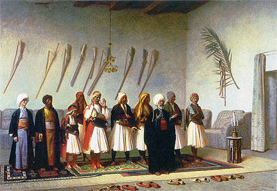 Prayer in the House of an Arnaut Chief, 1857 | Gerome | Painting Reproduction