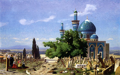 The Green Mosque at Broussa, 1876 | Gerome | Gemälde Reproduktion