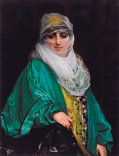 Woman from Constantinople, 1876 | Gerome | Gemälde Reproduktion