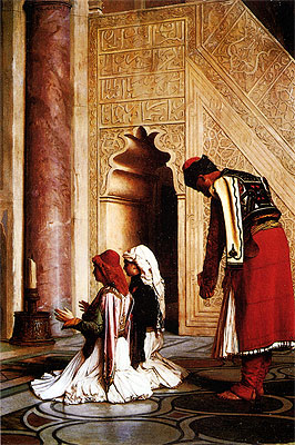 Young Greeks at a Mosque, 1865 | Gerome | Painting Reproduction