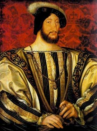 Portrait of Francis I, Roi de France, c.1525/30 von Jean Clouet | Gemälde-Reproduktion