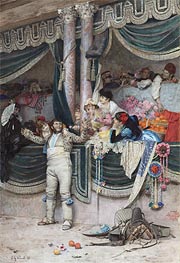 The Bullfighter's Adoring Crowd, Undated by Jehan Georges Vibert | Painting Reproduction