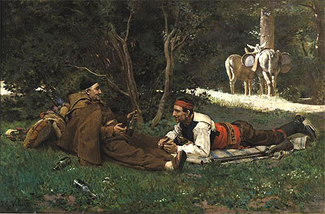 An Afternoon Libation, n.d. by Jehan Georges Vibert | Painting Reproduction