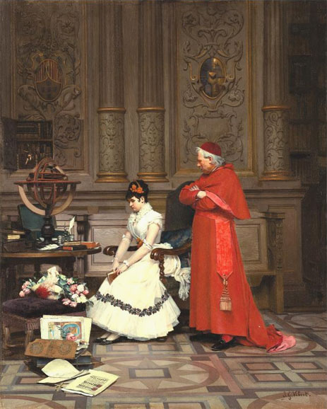 The Reproach, undated | Jehan Georges Vibert | Painting Reproduction