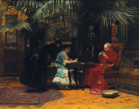 The Church in Danger, undated | Jehan Georges Vibert | Painting Reproduction