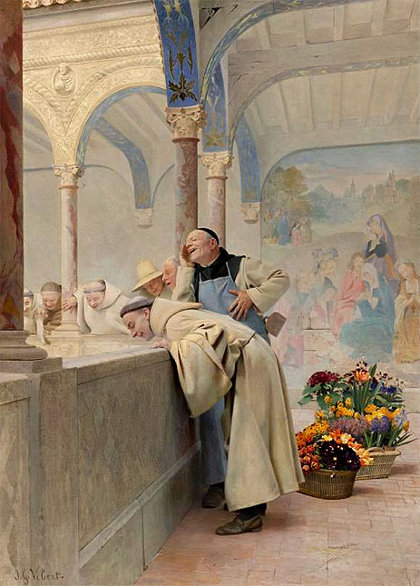 Un Scandale, 1889 | Jehan Georges Vibert | Gemälde Reproduktion