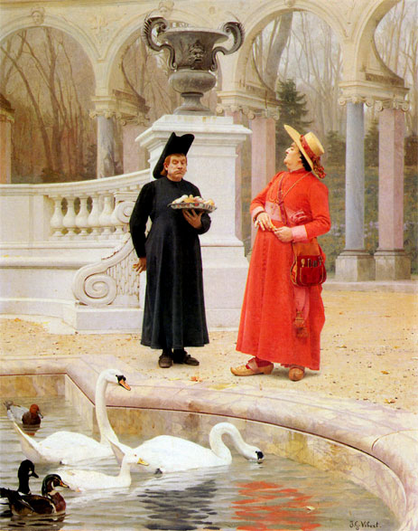 A Plate of Cakes, undated | Jehan Georges Vibert | Painting Reproduction