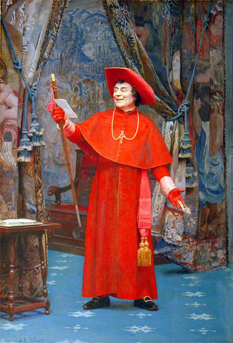 Cardinal Reading a Letter, undated | Jehan Georges Vibert | Gemälde Reproduktion