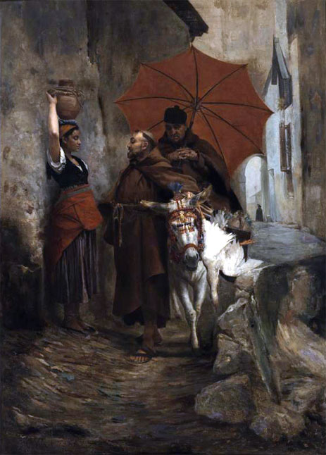 The Distraction, 1888 | Jehan Georges Vibert | Gemälde Reproduktion