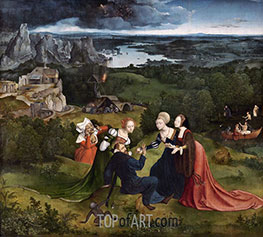 The Temptations of Saint Anthony the Abbot, c.1520/24 by Joachim Patinir | Painting Reproduction