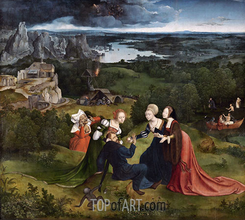 The Temptations of Saint Anthony the Abbot, c.1520/24 | Joachim Patinir | Painting Reproduction