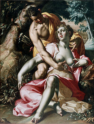 Cephalus and Procris (The Death of Procris), c.1595/00 | Joachim Wtewael | Gemälde Reproduktion