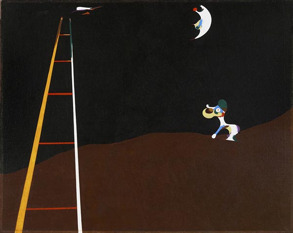 Hund bellt den Mond an, 1926 | Joan Miro | Gemälde Reproduktion