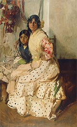 Pepilla die Zigeunerin und ihre Tochter, 1910 von Sorolla y Bastida | Gemälde-Reproduktion