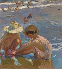 The Wounded Foot, 1909 by Sorolla y Bastida | Painting Reproduction