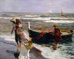 Arrival of the Fishery, 1899 by Sorolla y Bastida | Painting Reproduction