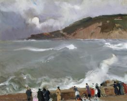 Wellenbrecher, San Sebastián | Joaquín Sorolla | Gemälde Reproduktion