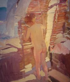The Curious Girl, 1916 by Joaquín Sorolla | Painting Reproduction