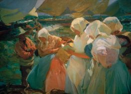 Fish Vendors from Valencia, 1903 by Joaquín Sorolla | Painting Reproduction