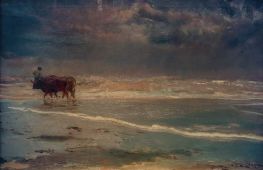 A Cloudy Day on the Beach of Valencia | Joaquín Sorolla | Painting Reproduction