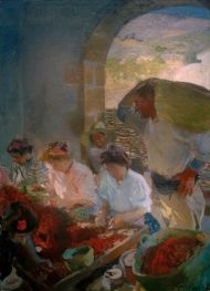 Raisin Production. Jávea | Joaquín Sorolla | Painting Reproduction