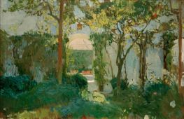 Old Garden in the Alcázar of Seville | Joaquín Sorolla | Painting Reproduction