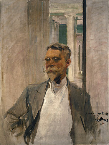 Porträt von Charles Kurtz, 1909 | Sorolla y Bastida | Gemälde Reproduktion