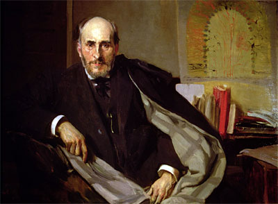 Portrait of Santiago Ramon y Cajal, 1906 | Sorolla y Bastida | Gemälde Reproduktion