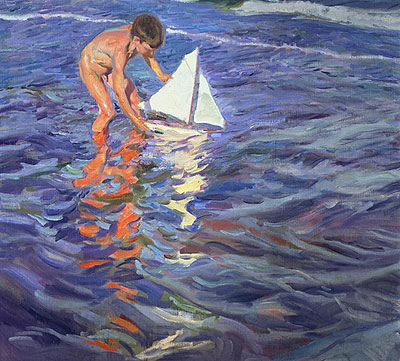 The Young Yachtsman, 1909 | Sorolla y Bastida | Painting Reproduction