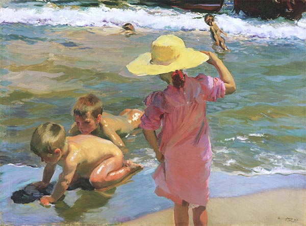Die jungen Amphibien | Sorolla y Bastida | Gemälde Reproduktion