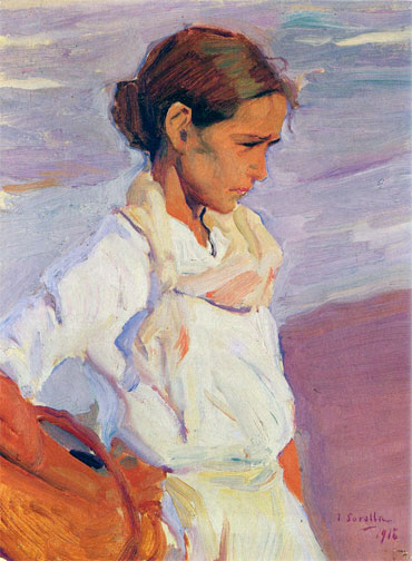 Valencian Fishergirl, 1916 | Sorolla y Bastida | Painting Reproduction