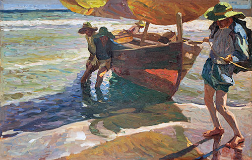 Strandung Boote, undated | Sorolla y Bastida | Gemälde Reproduktion