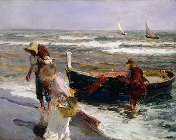 Ankunft der Fischerei, 1899 | Sorolla y Bastida | Gemälde Reproduktion